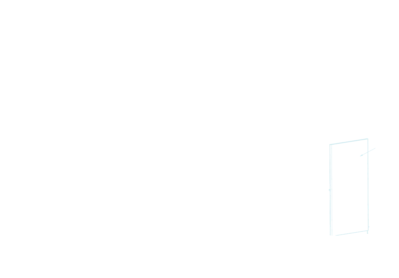 Lower basket access door